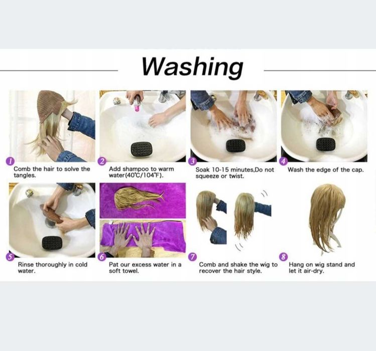 Peruka damska długa syntetyczna