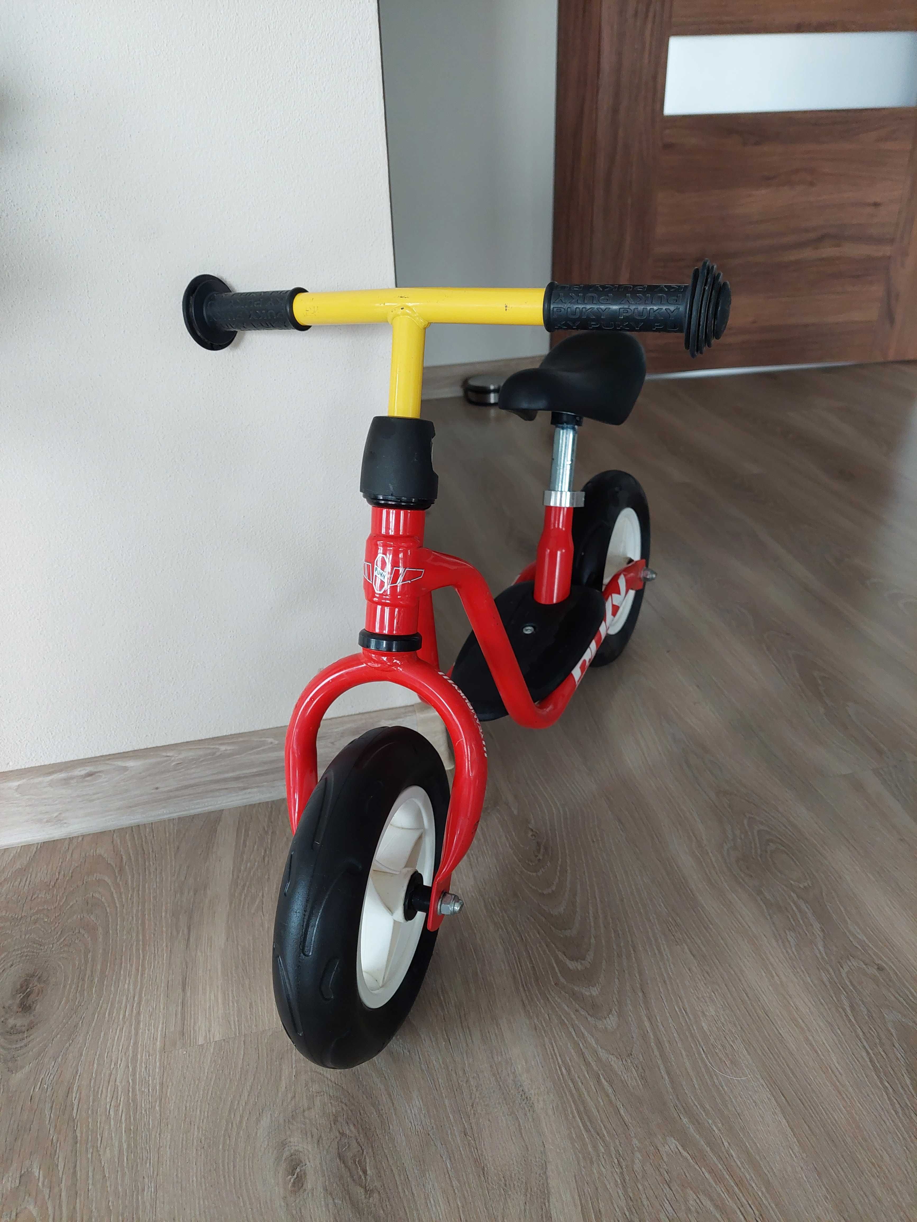 Rowerek biegowy  PUKY czerwony sporadycznie używany. Odbiór Oleśnica