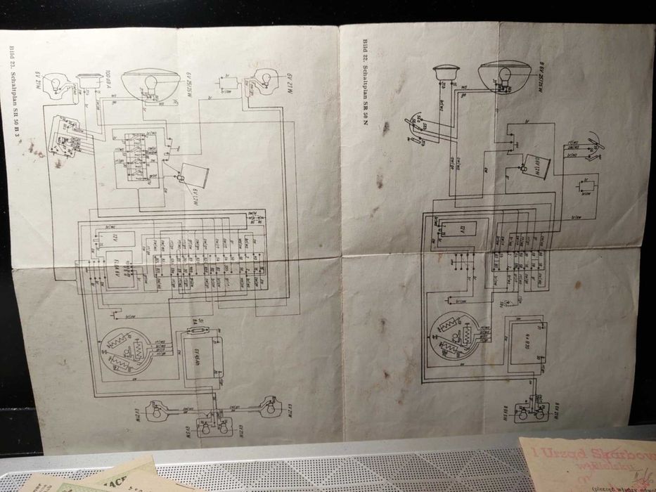 Motocykl Triumph 1938 - Stare Dokumenty zakupu, opłaty - Auto Union