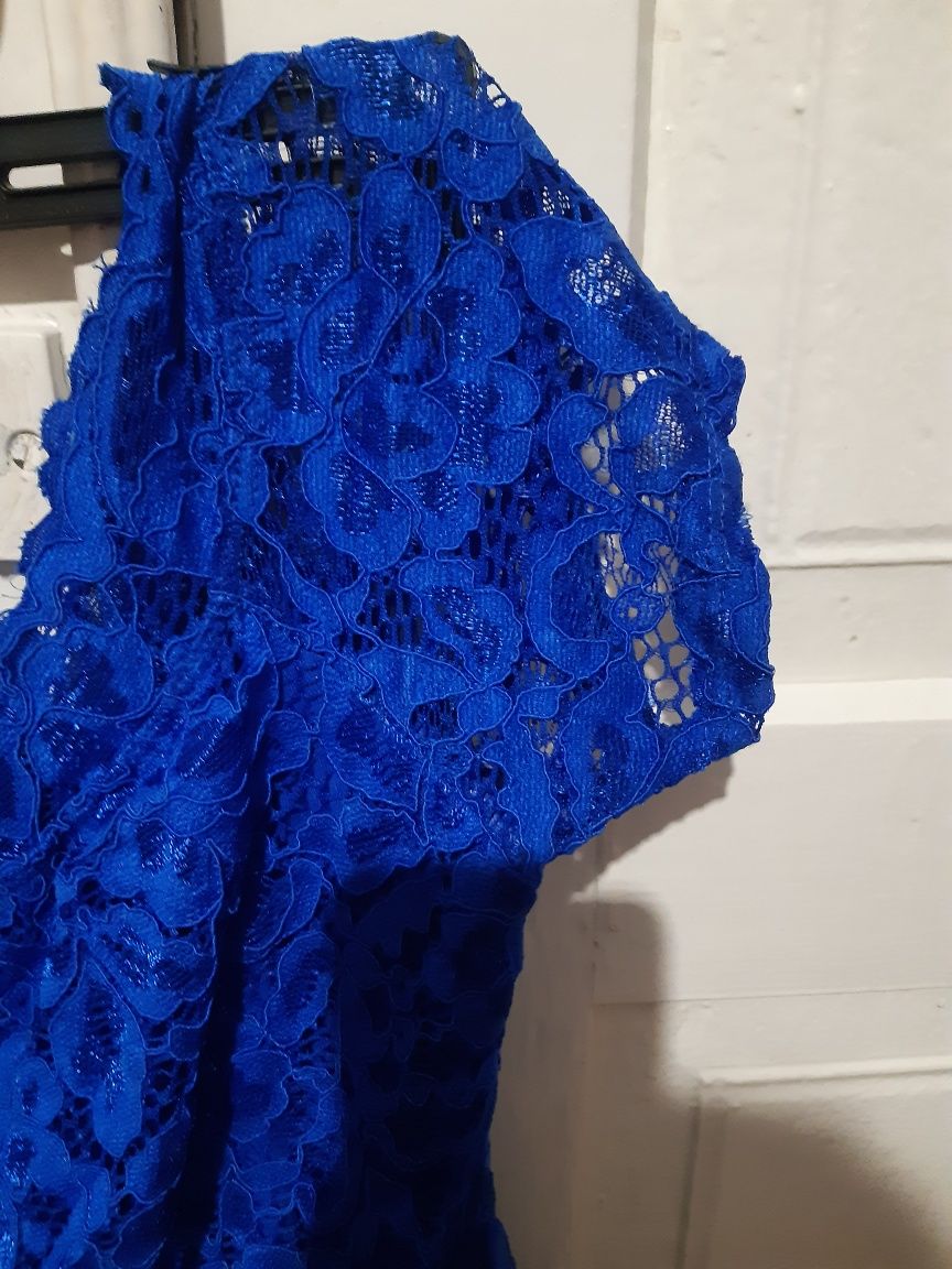 Сукня, плаття коктельне, до колін, синє
