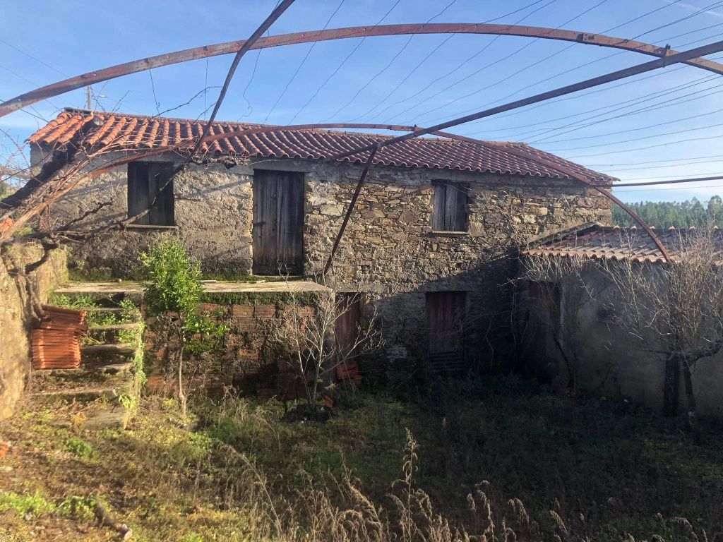 Palheiro em pedra com terreno