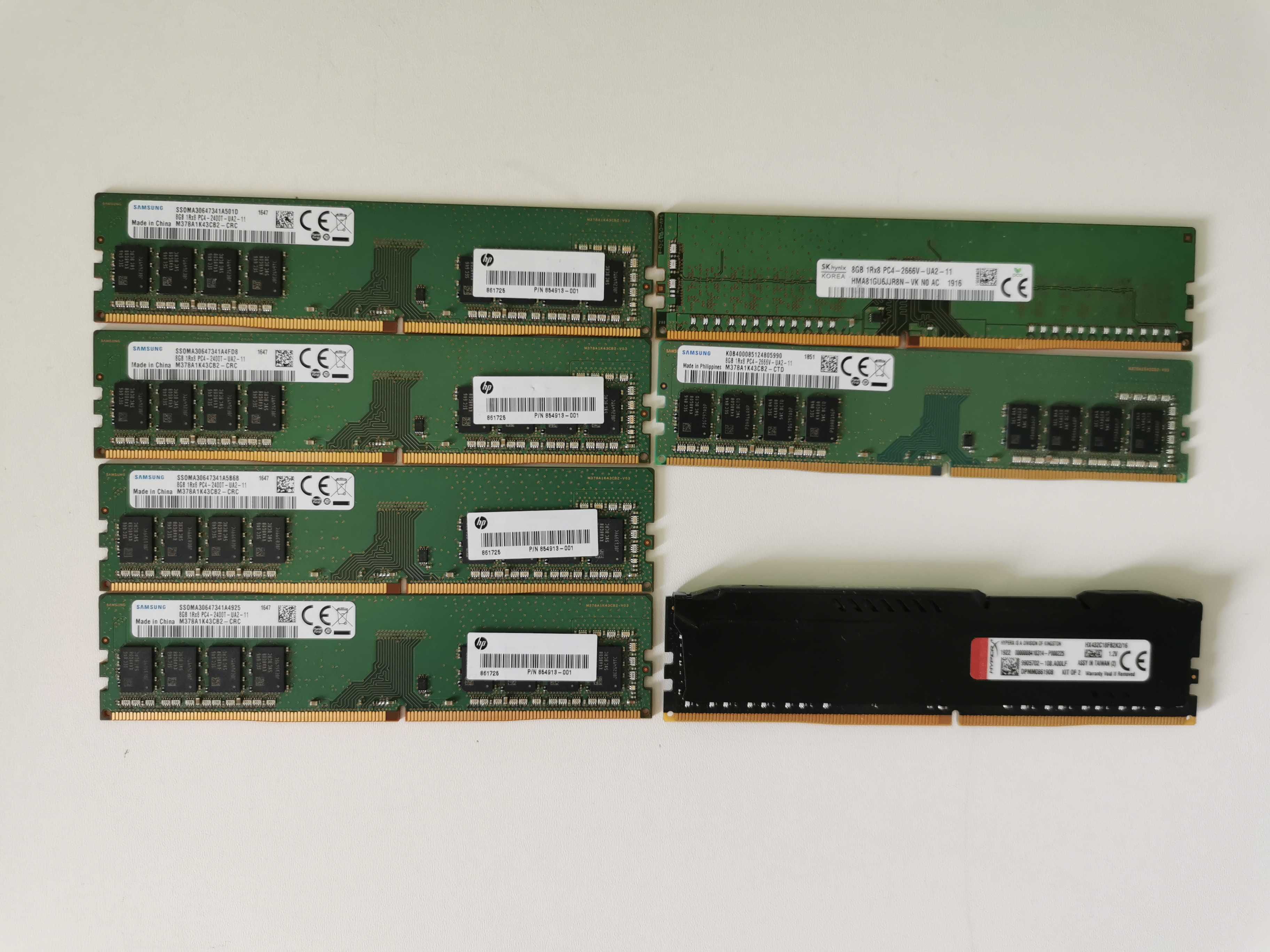 Пам'ять 8Gb Гб DDR3 8Гб DDR4 Kingston Hynix Samsung Micron