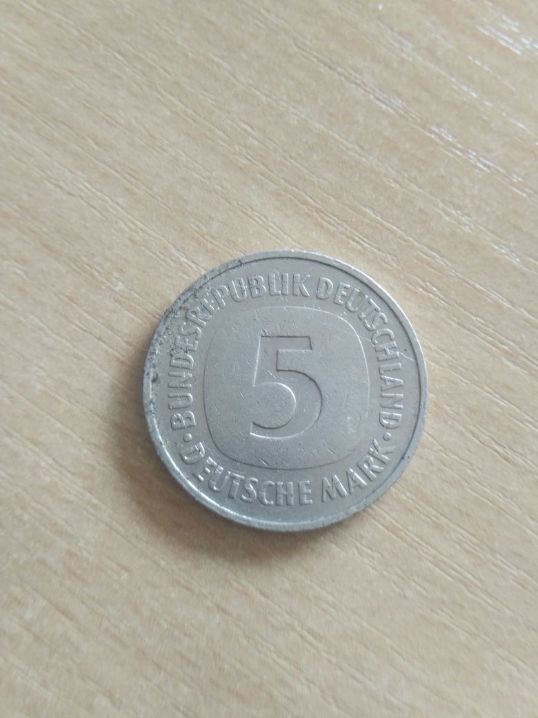 Moneta 5 marek RFN 1975r. D Monachium