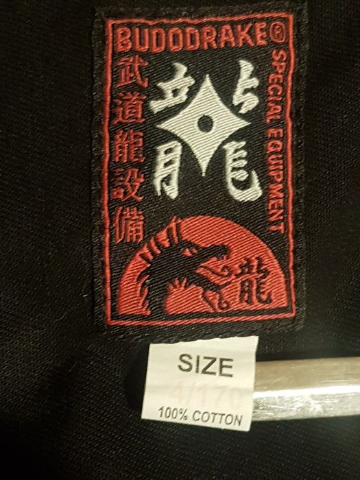 Budodrake czarne kimono karate 170 cm