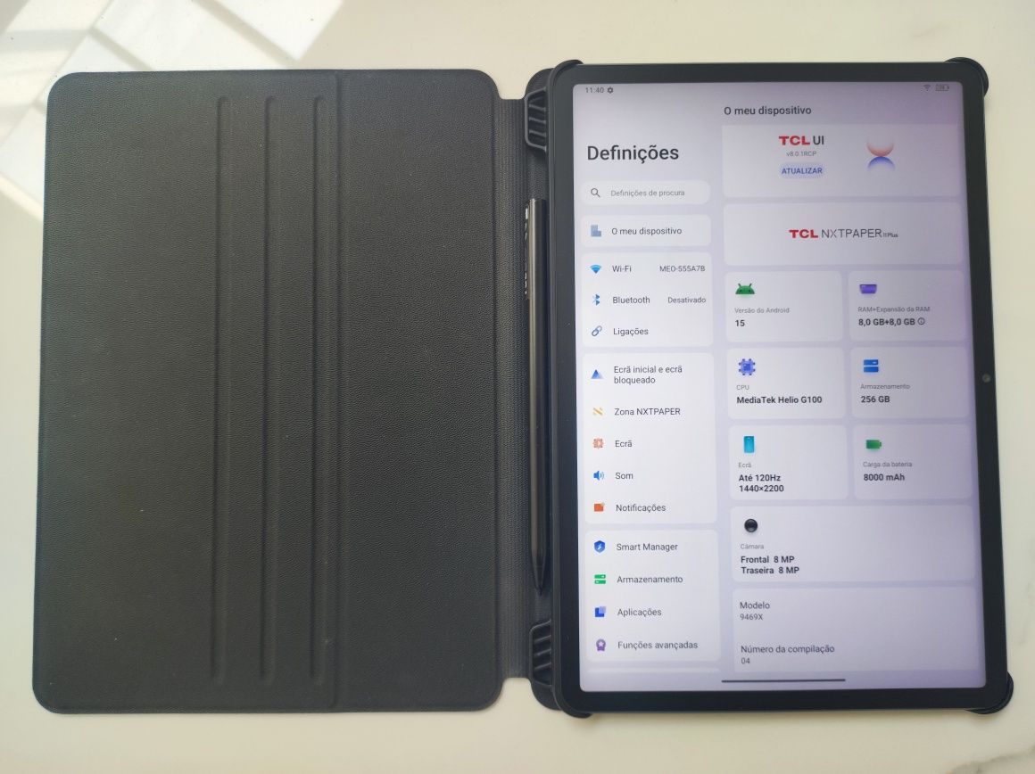 Tablet TCL NXTPAPER 11 Plus + capa + pen