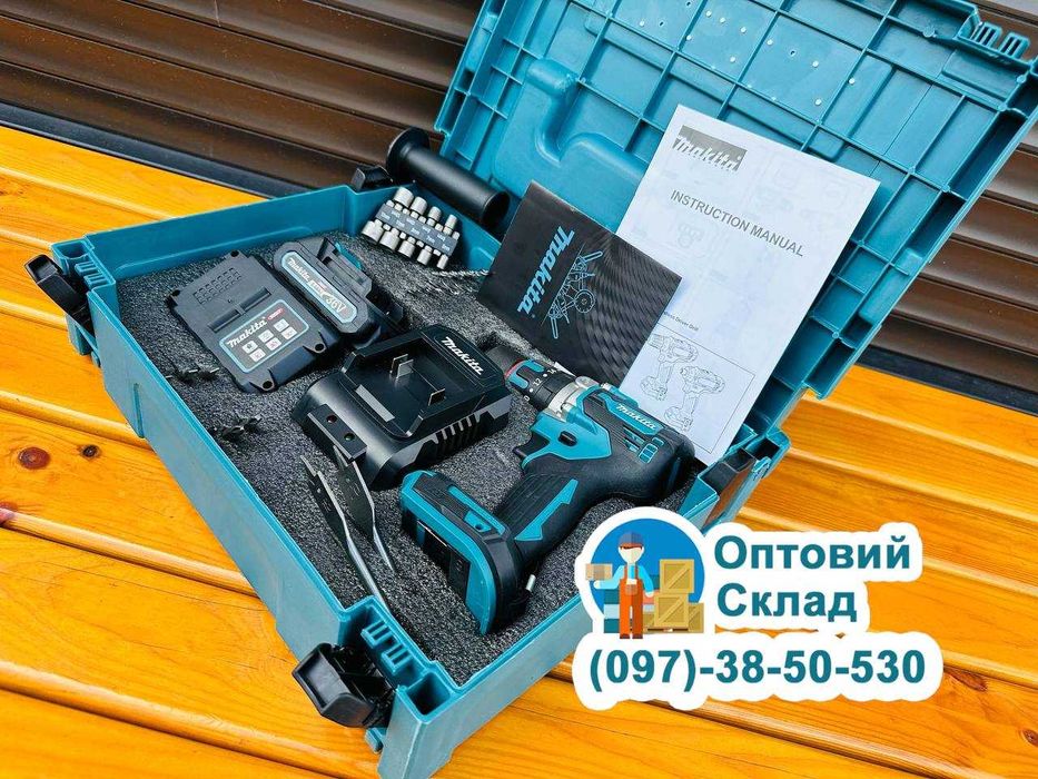 Якісний Безщітковий Шуруповерт Макита DHP485 XGT на Акамуляторі 36V/6A