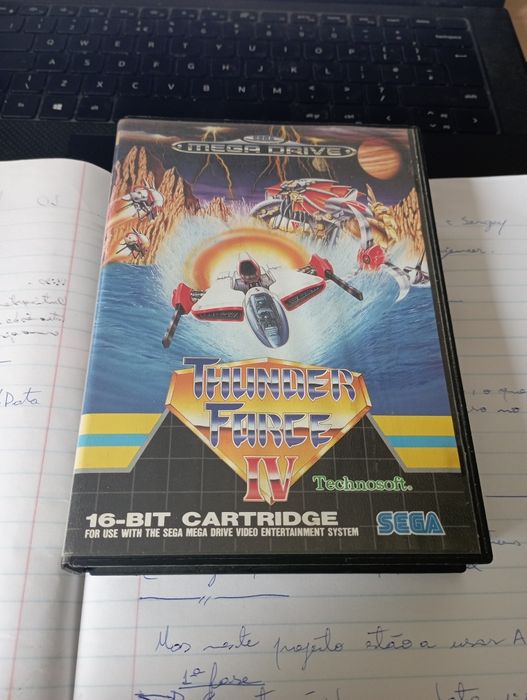 Mega Drive - Thunder Force IV raro Caixa e Cartucho