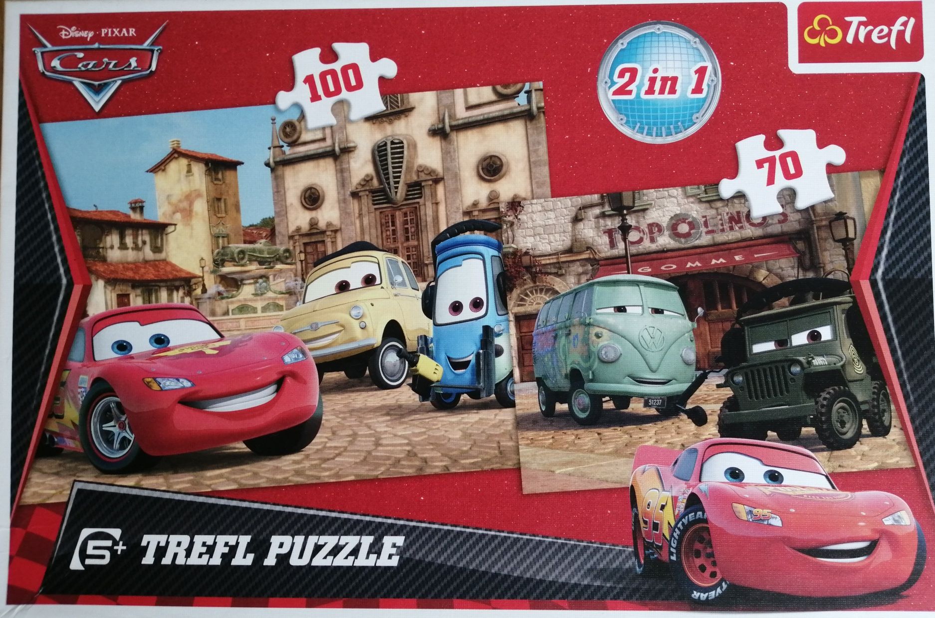 Puzzle Cars 2 in 1 (100 i 70 el.) Trefl