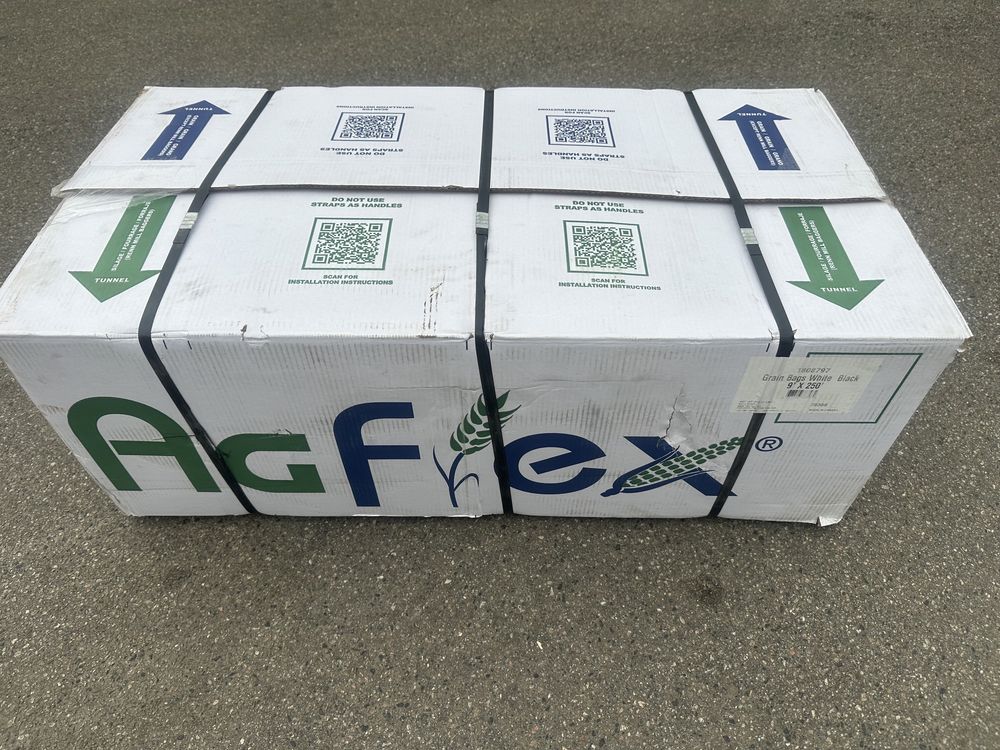 Рукава для зерна поліетиленовий AgFlex (Канада) 225 мікрон 2,74х75 м