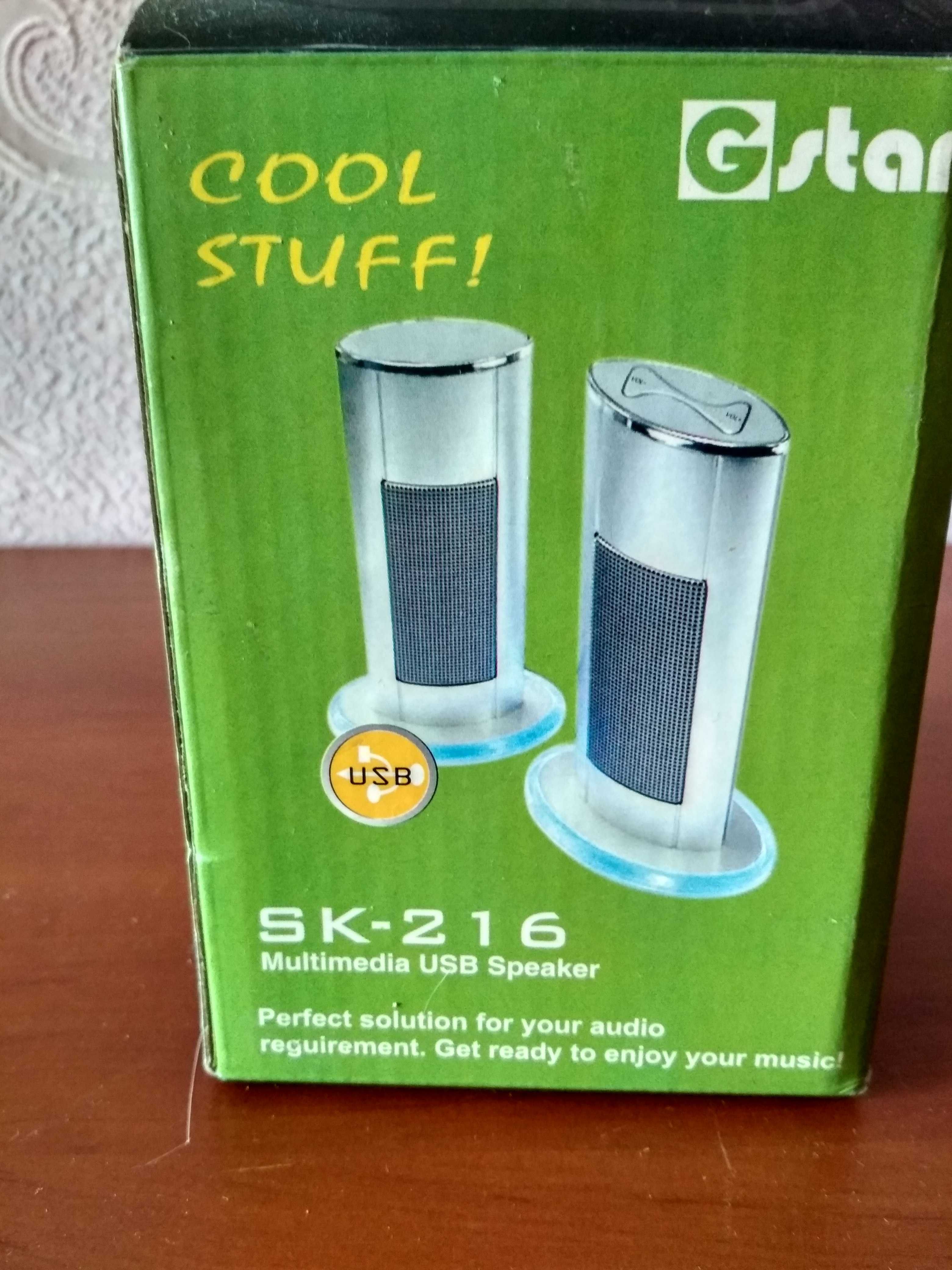 . Мини колонки.  SK – 216 Multimedia  USB Speaker