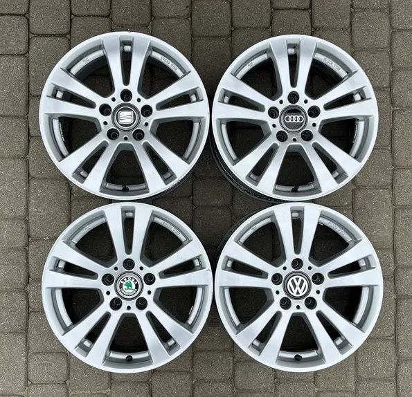 ALUFELGI 16 FELGI ALUMINIOWE ALUSY VW SKODA SEAT AUDI MERCEDES 5x112 ET45,5 7,5Jx16H2 R16