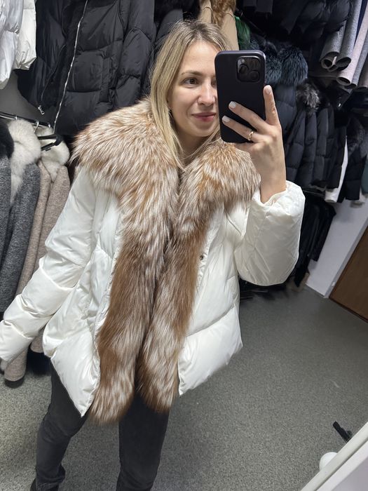 Пуховик с мехом