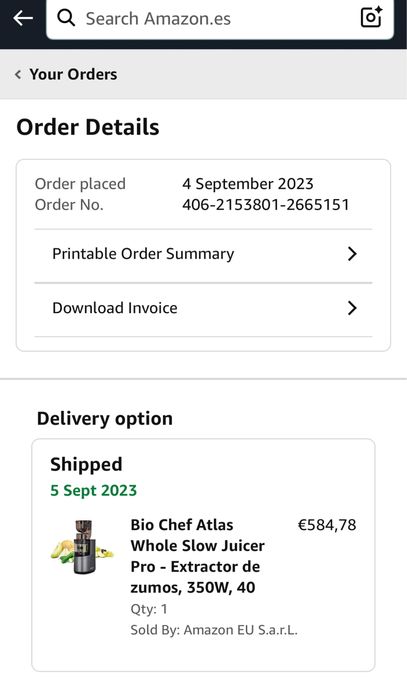Bio Chef Atlas Whole Slow Juicer Pro - Juice Extractor