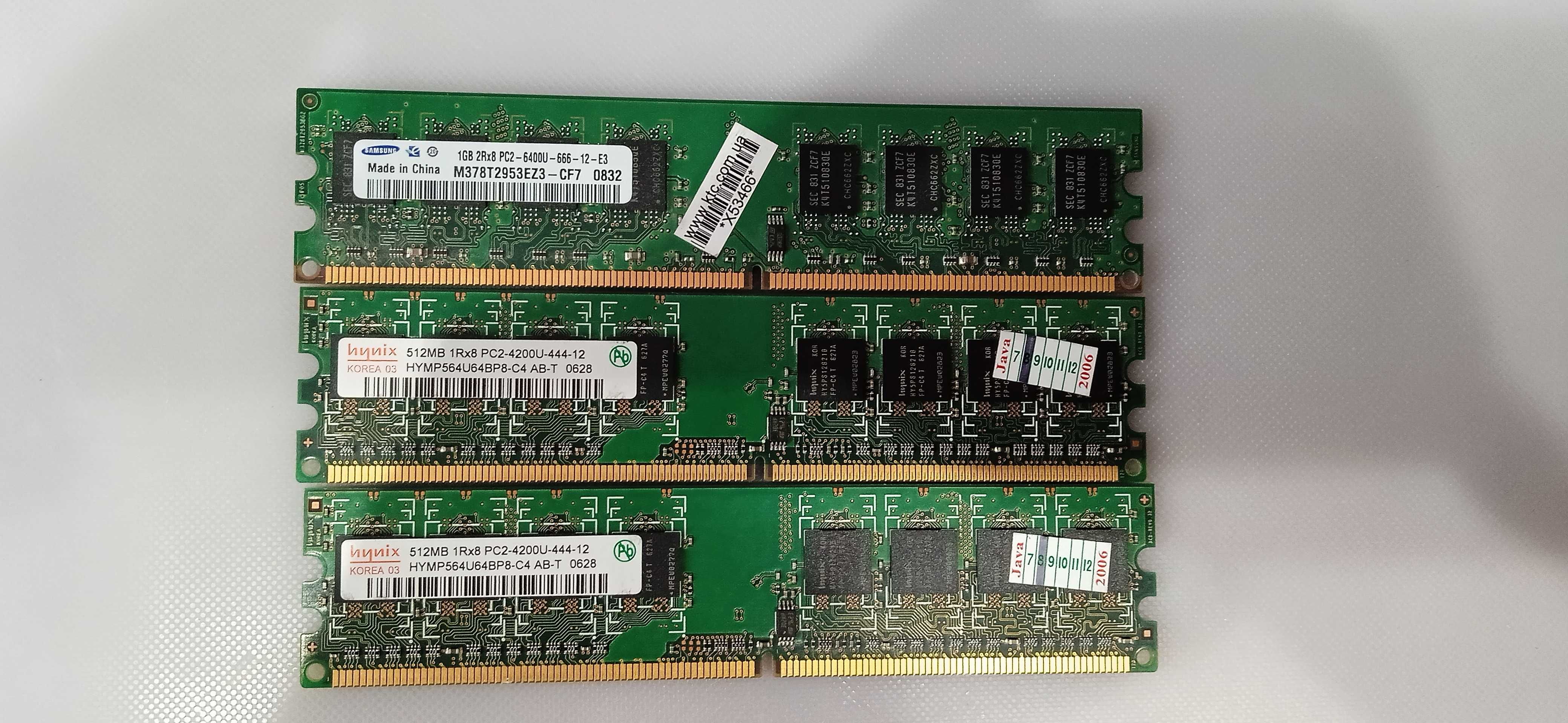 Продам DDR2 1- 1GB, 2-512MB