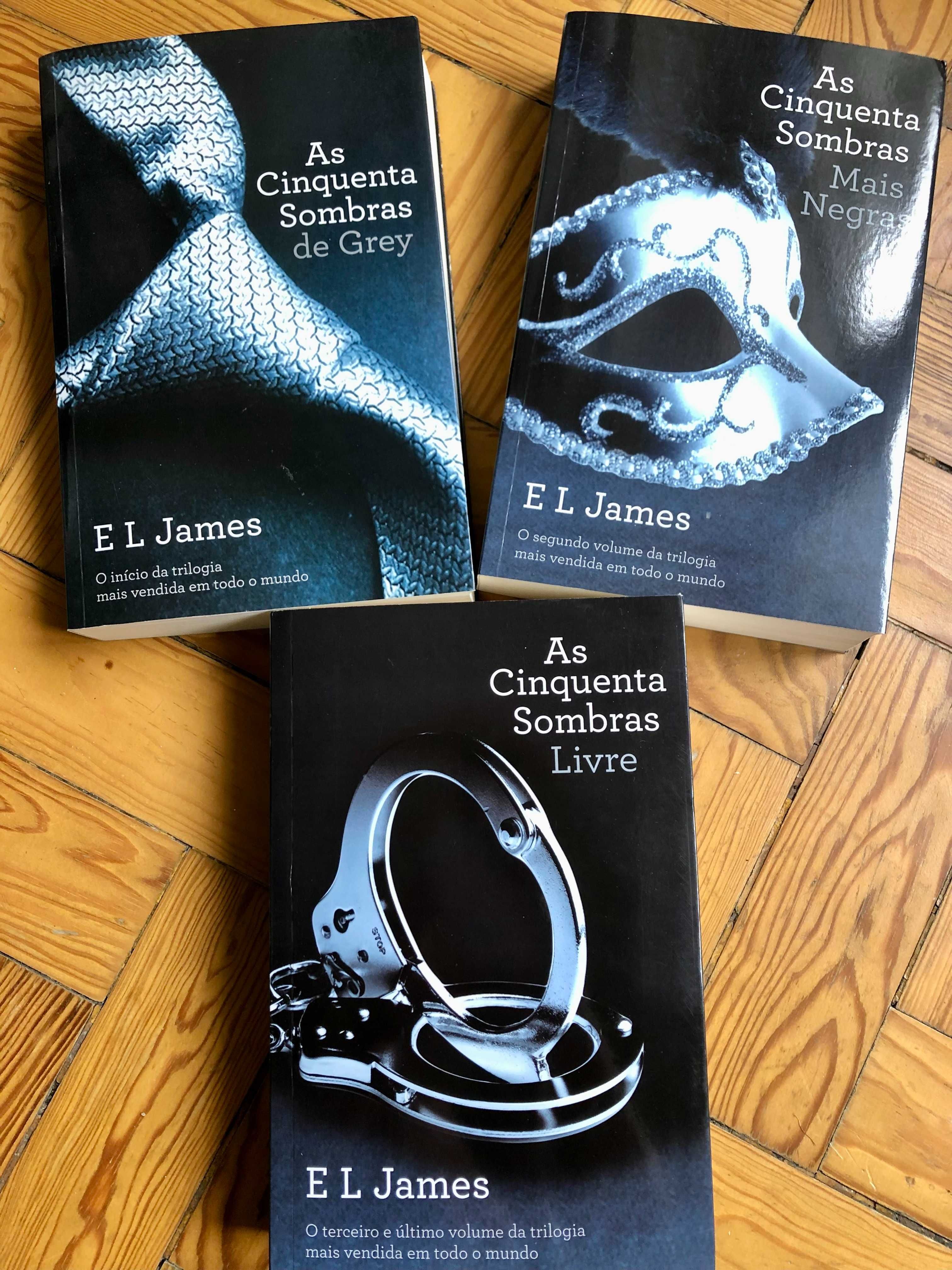 As Cinquenta Sombras (de Grey + 2) Trilogia de E.L. James (NOVOS)