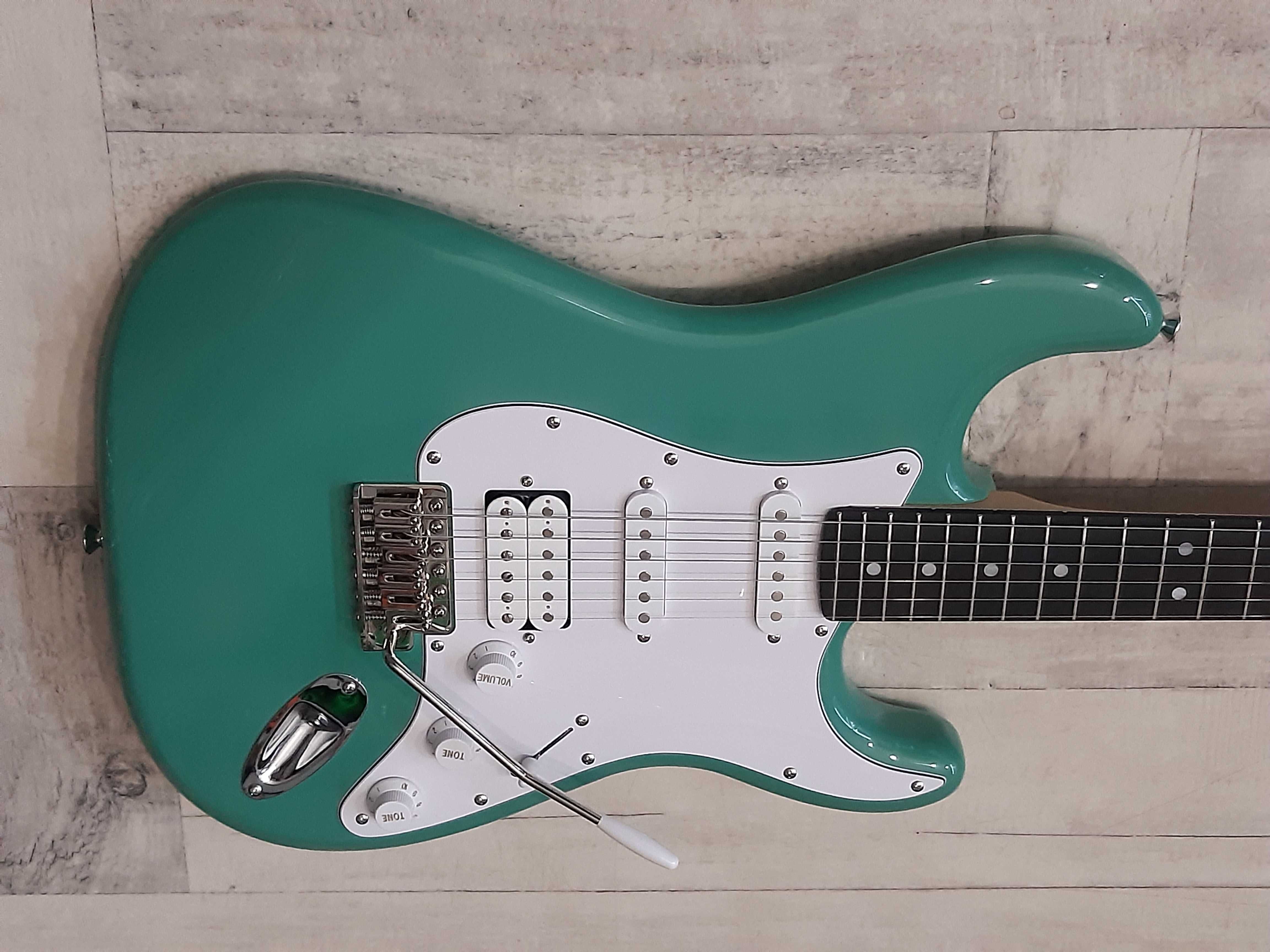 Gitara Stratocaster Auriga -HSS- Surf Green - wysyłka Gratis - zamiana