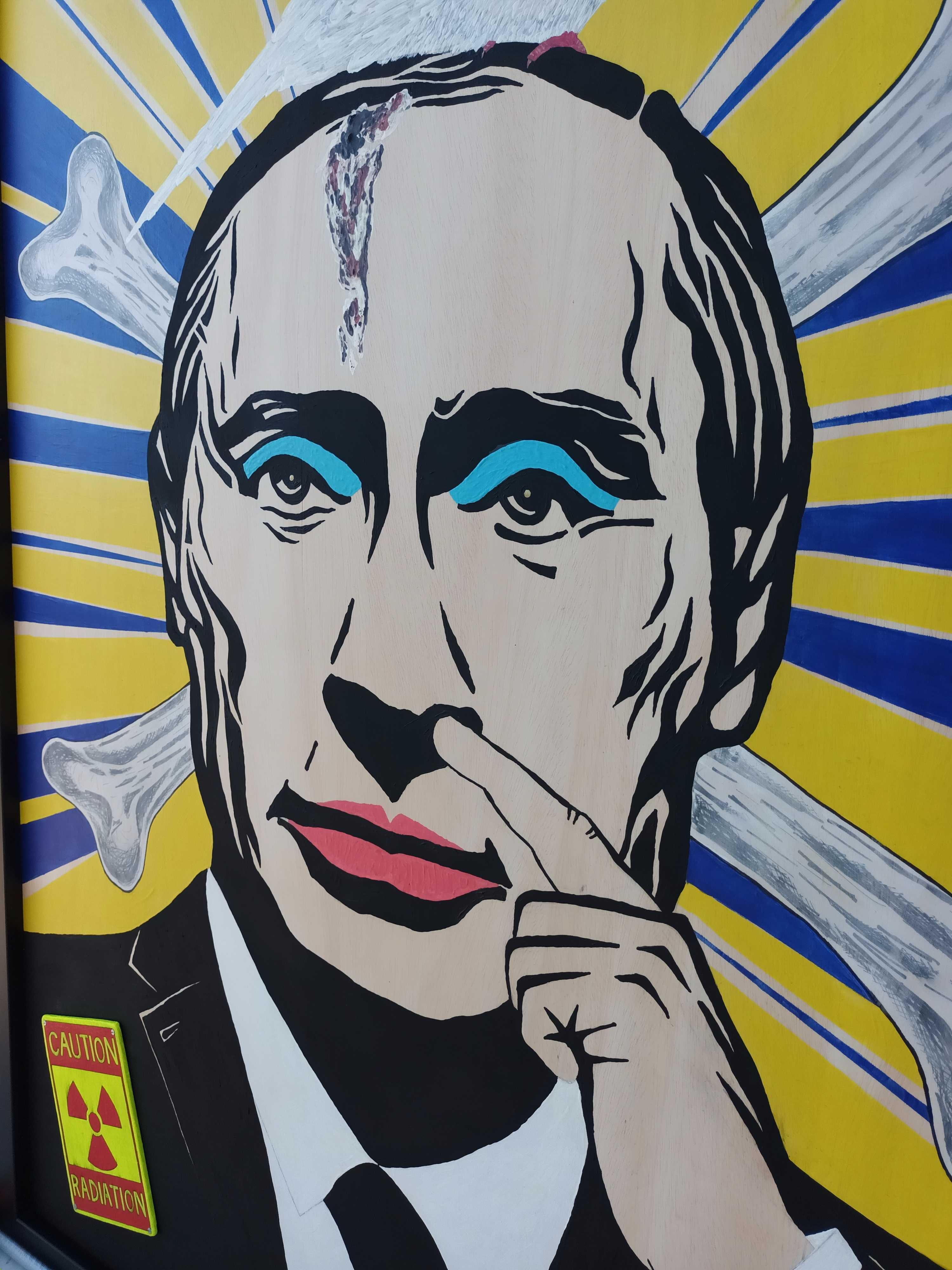 O Pirata “Putin que o Pariu” (acrílico sobre madeira, 115x150cm)