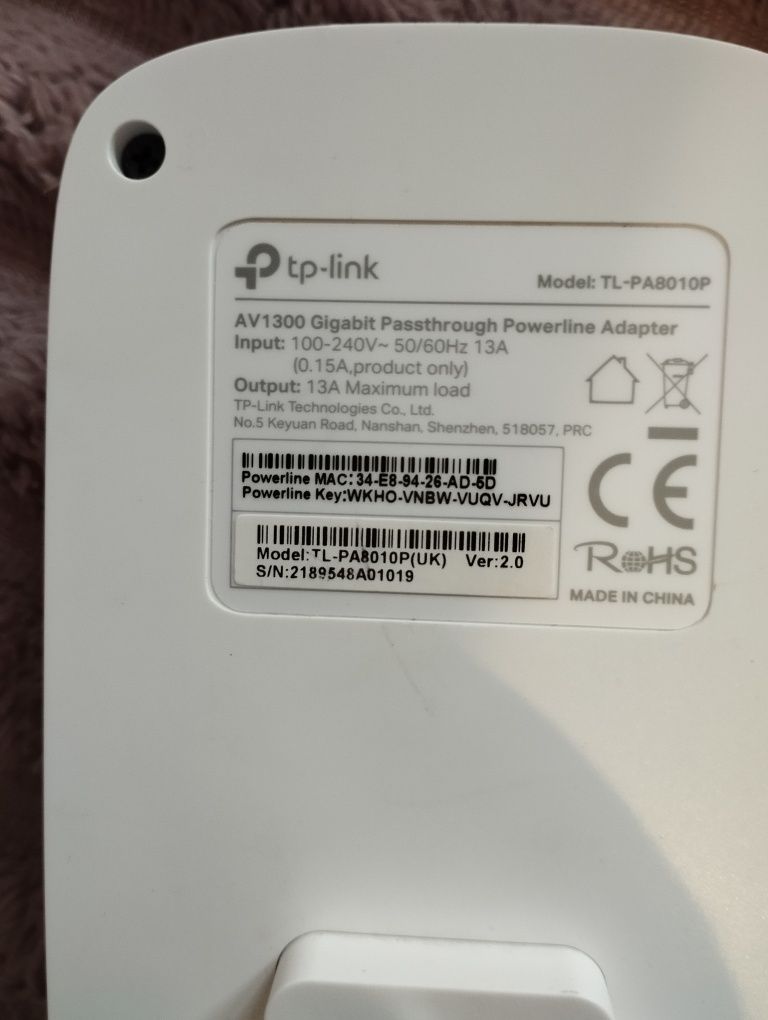 Powerline адаптери TP-Link TL-PA8010P