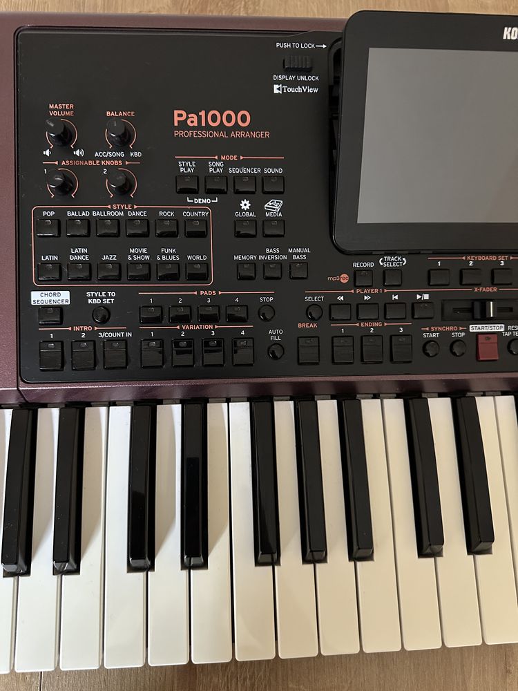 Korg pa1000 klawiszy keyboard