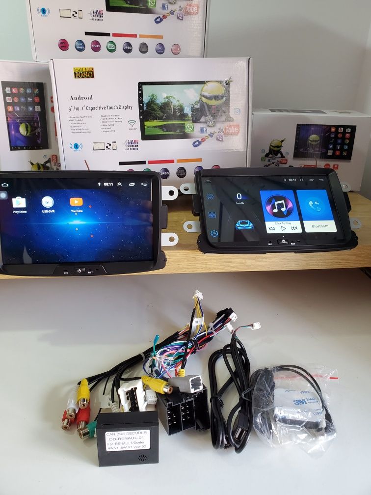 Auto Radio P/Renault e Darcia Android 13 Carplay Android Auto/Montagem