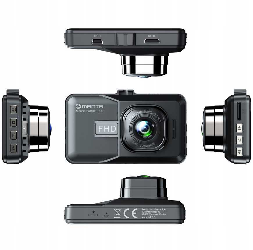 Wideorejestrator FullHD + Kamera Cofania - Idealny do Twojego Auta!!!