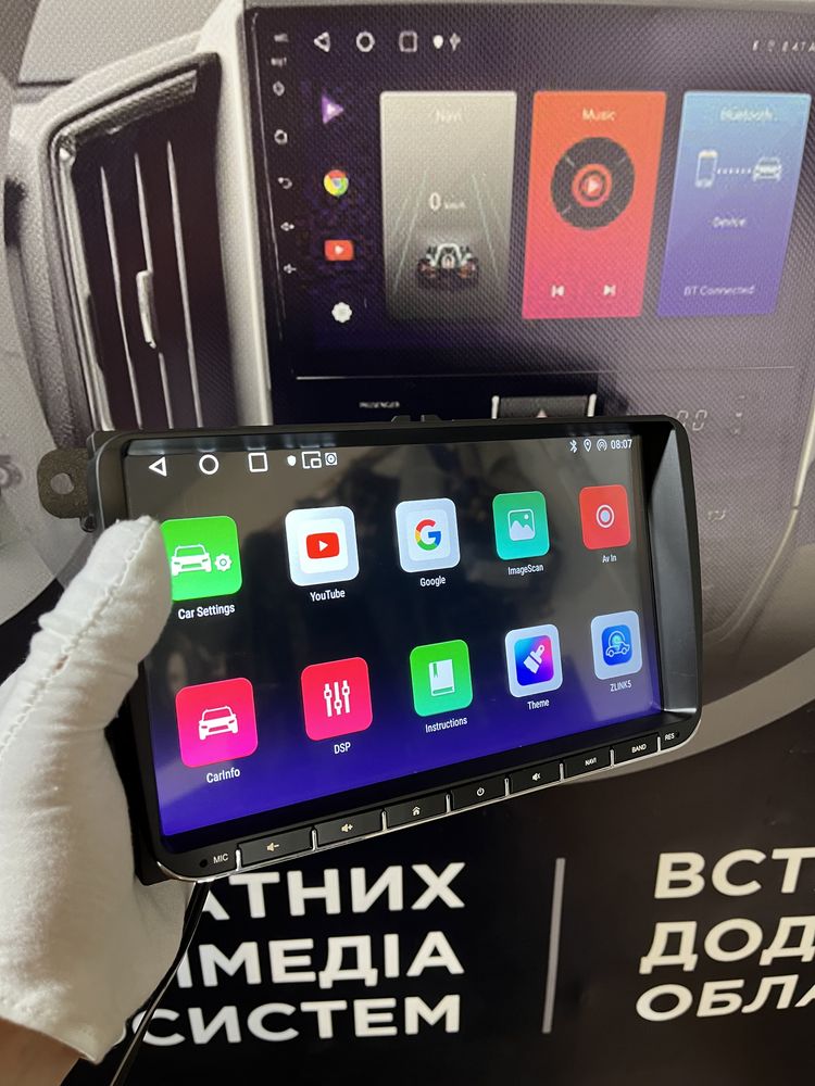 Магнітола ANDROID 10 VW Passat B6 B7 CarPlay AndroidAuto