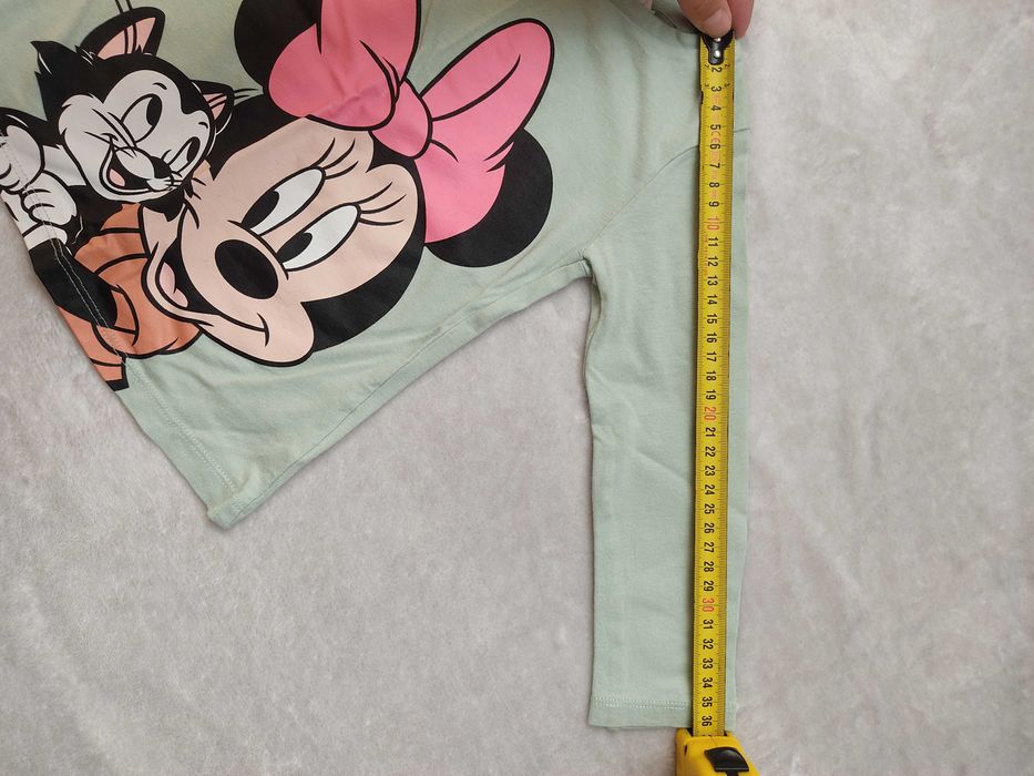 Bluzka / T-shirt długi rękaw myszka Minnie rozm. 98 firmy H&M
