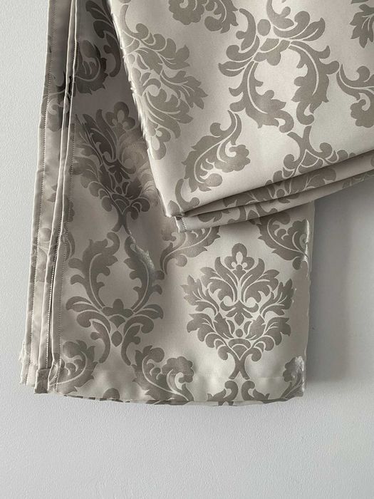 Zasłony okienne 2 szt błyszcząco – matowe do powieszenia na żabki