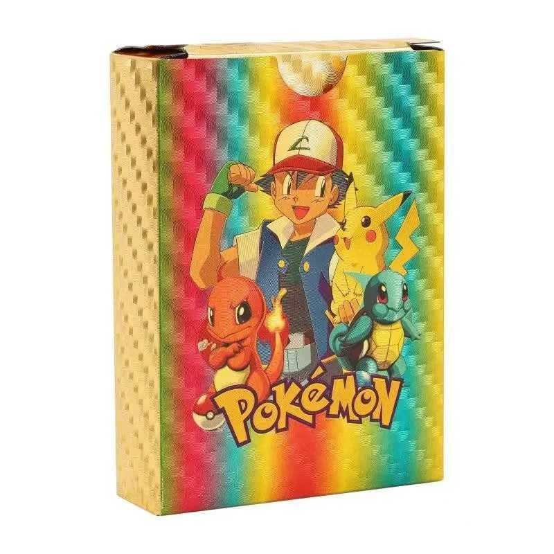 Karty Pokemon Tęczowe 55 sztuk + Opaski Pokemon 2 sztuki