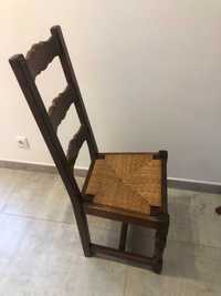 6 cadeiras madeira usada quases novas