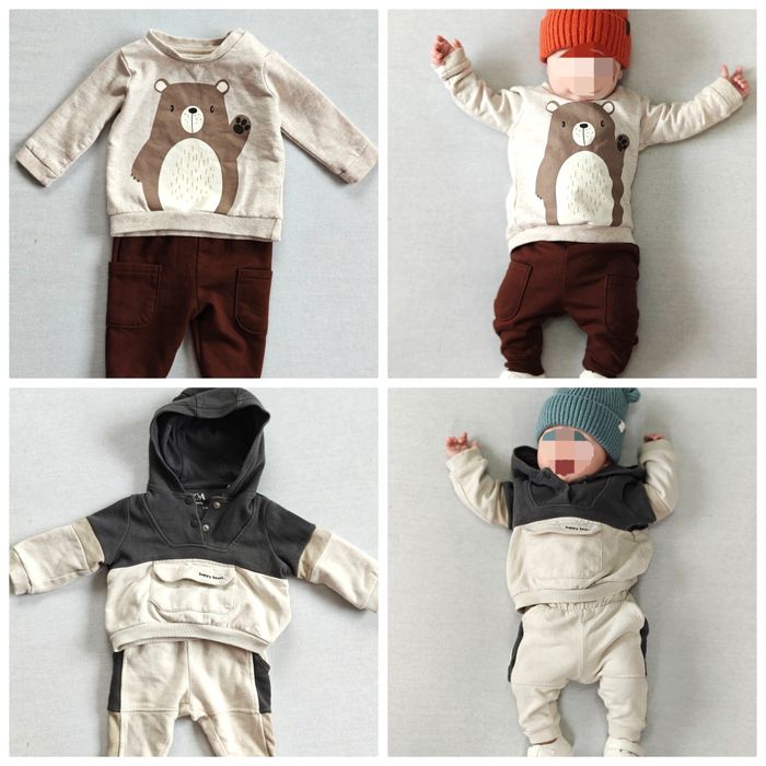 Спортивний костюм джогери реглан на флісі 0-3 міс C&A lullaby