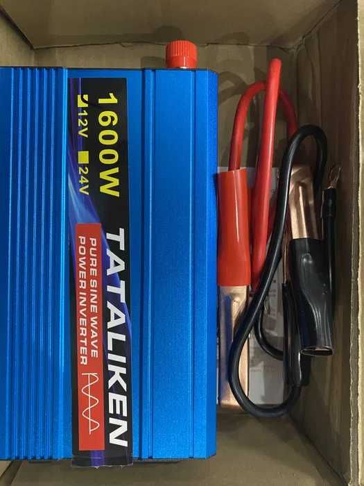 Інвертор перетворювач напруги Tataliken 1600W чиста синусоїда