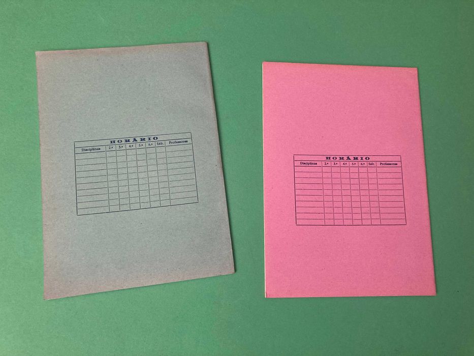 Raros Cadernos Escolares Cadernos Diários Anos 60