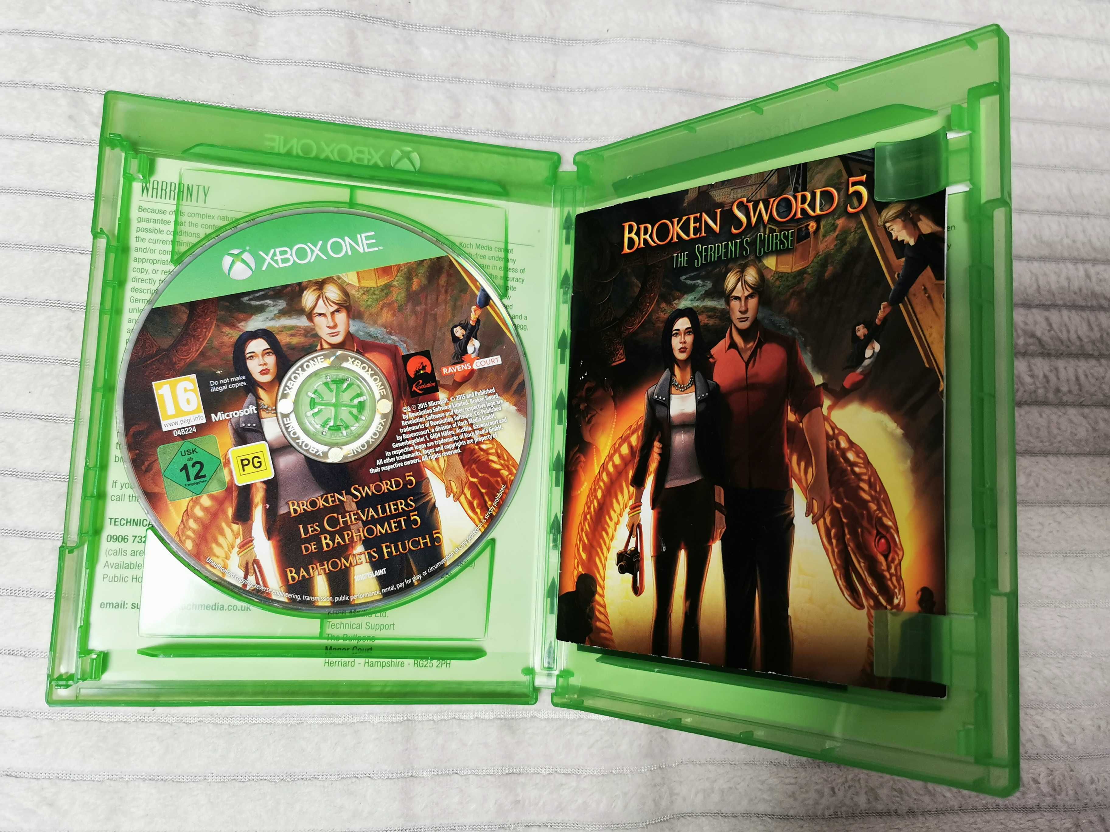 Broken Sword 5 The Serpents Curse Klątwa Węża PL Xbox One + komiks