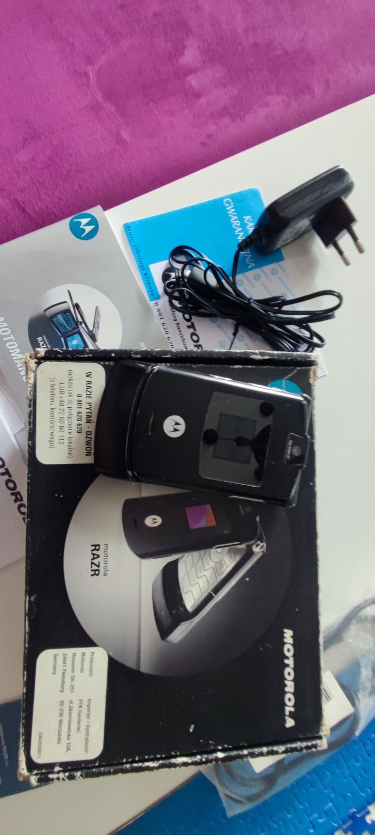 Motorola v3 razr cały zestaw jak z salonu