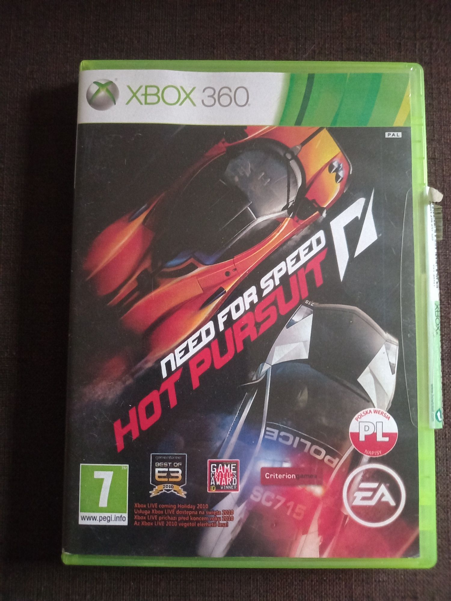 Gra N.F.S. Hot Pursuit na xbox 360 Need for Speed