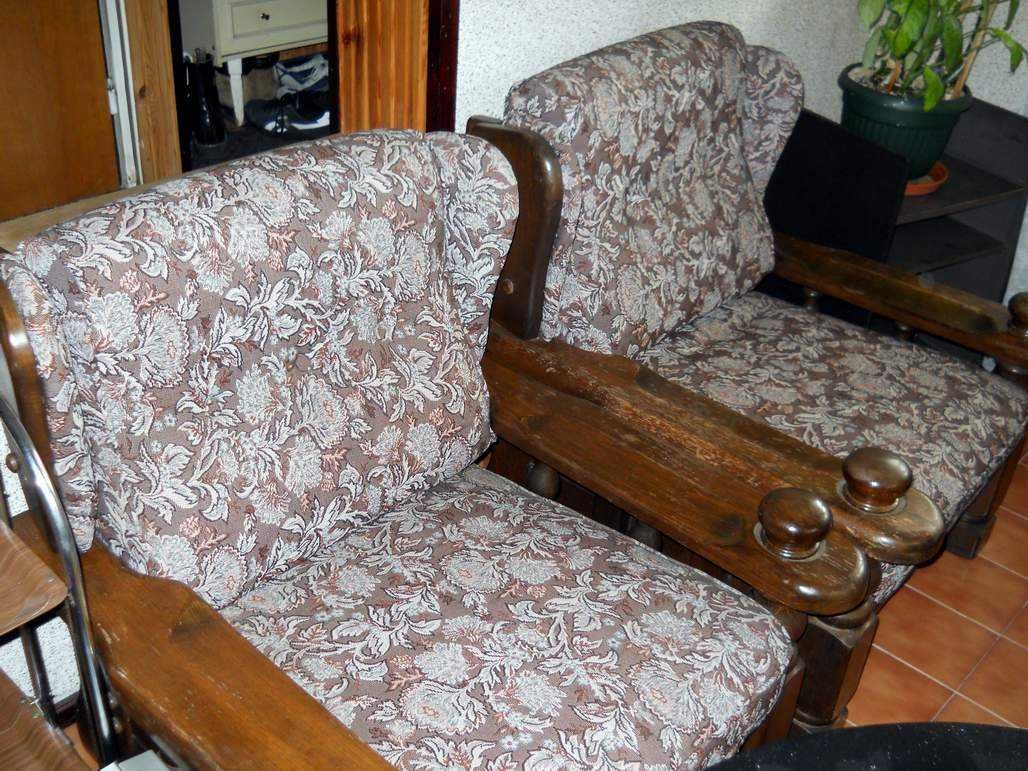 Kanapa sofa dwa fotele meble holenderskie zestaw wypoczynkowy