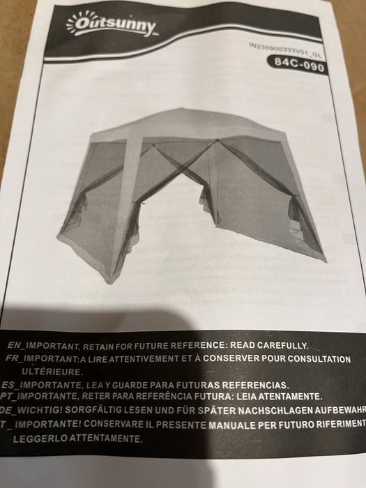 Namiot, altana ogrodowa 3x3