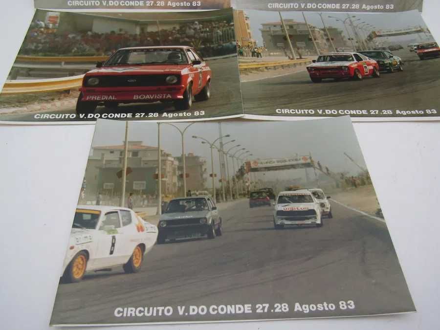 Lote 9 FOTOGRAFIAS Circuito Vila do Conde 1983 Toyota Starlet e Outros