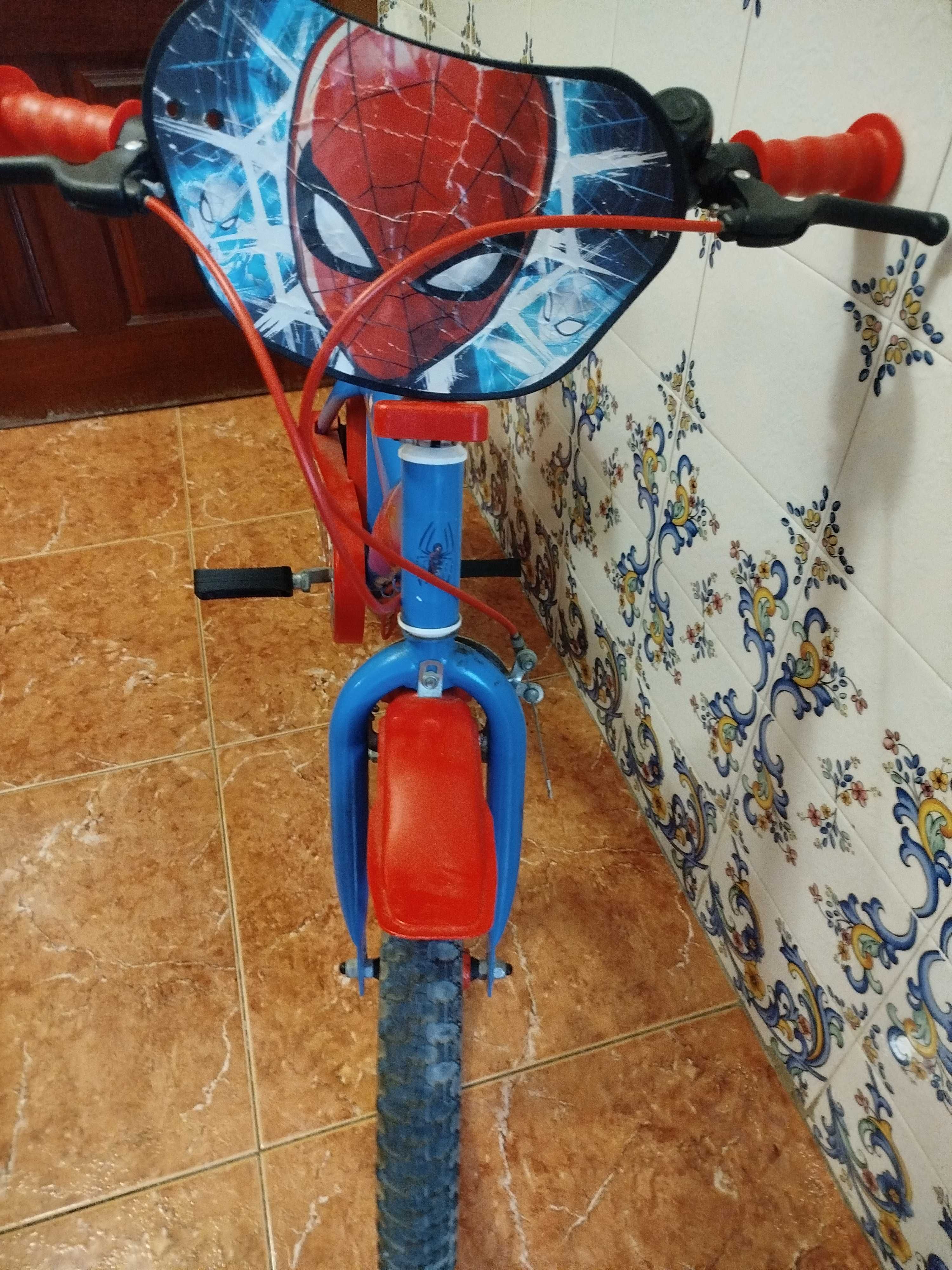 Bicicleta Spiderman criança