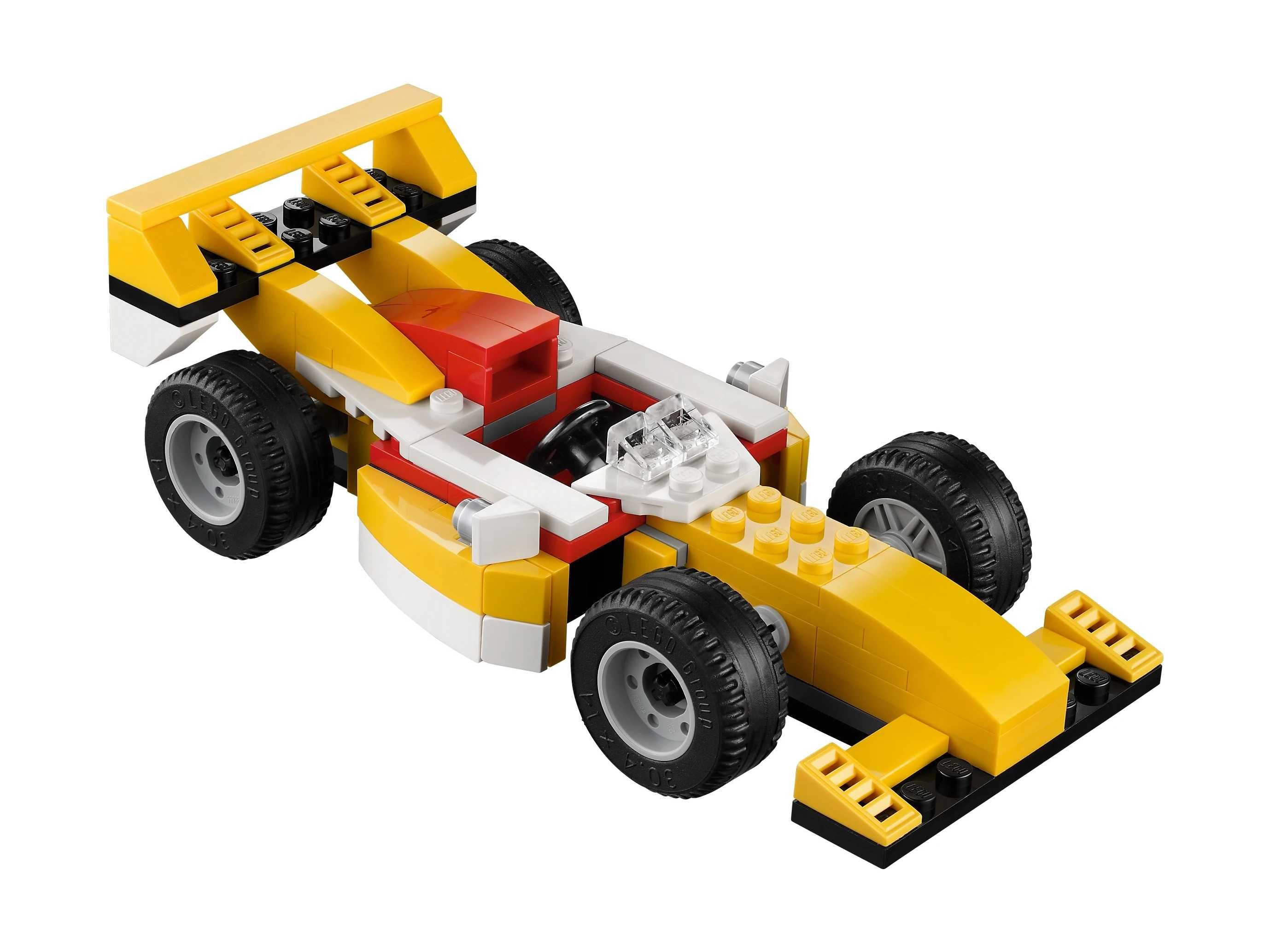 LEGO Creator 3w1 31002 - Samochód wyścigowy - Komplet 100%