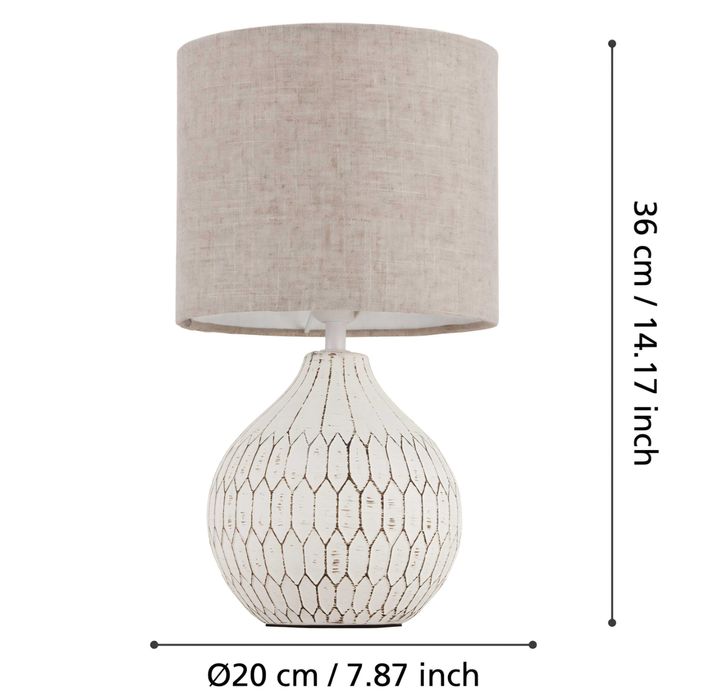 Lampa stołowa nocna w stylu Boho Eglo BELLARIVA 3