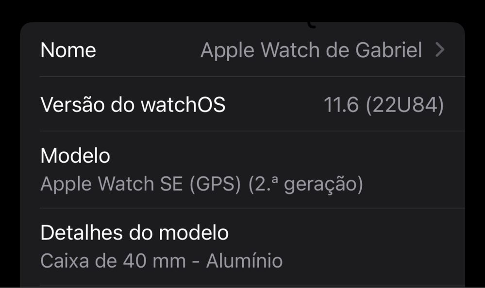 Apple Watch SE (GPS) (2.ª geração) - 40mm