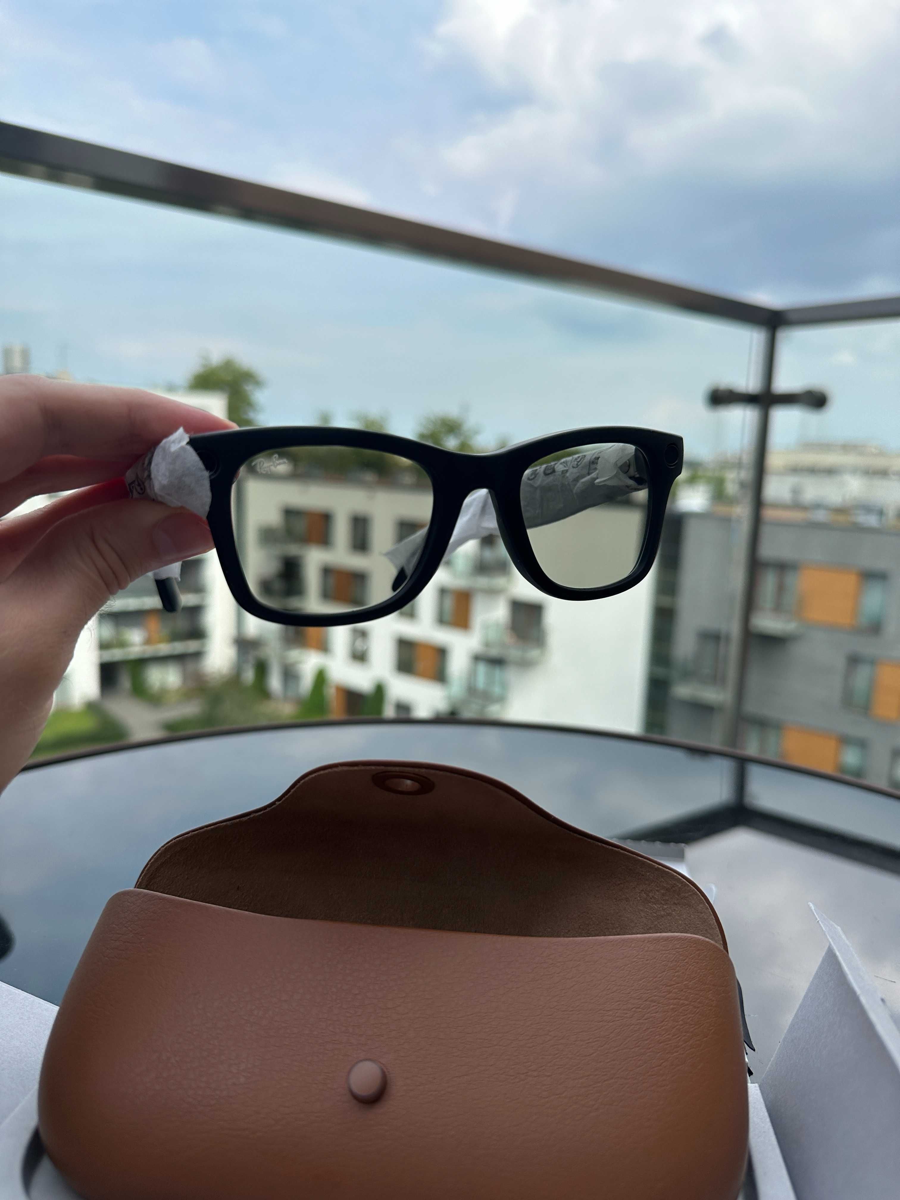Ray-Ban Meta Wayfarer Чорні матові на зелених хамелеон лінзах OPEN BOX
