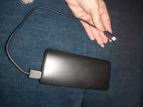 Powerbank srebrno czarny 10000mAh