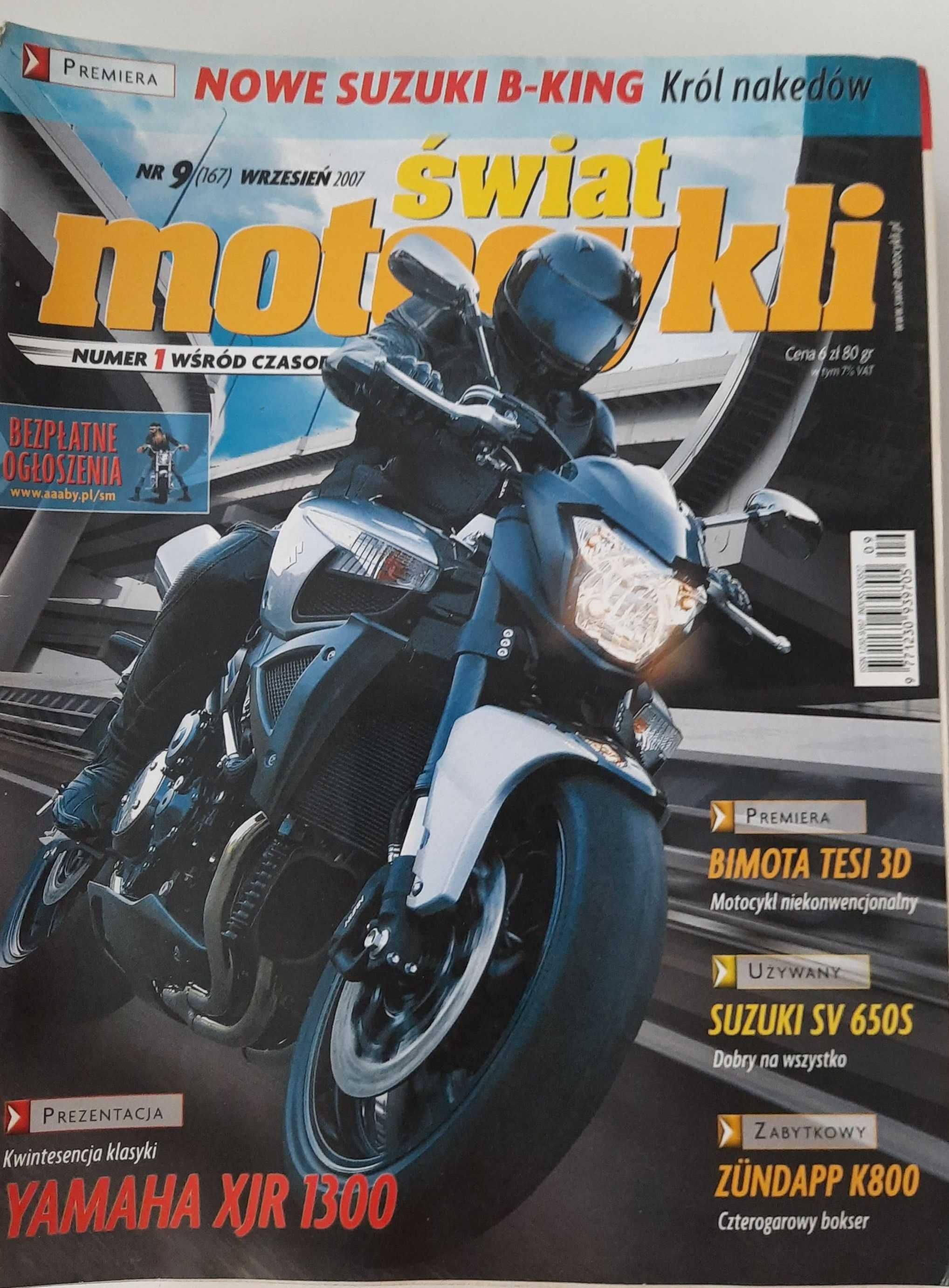 ŚWIAT MOTOCYKLI nr.09/2007 archiwum