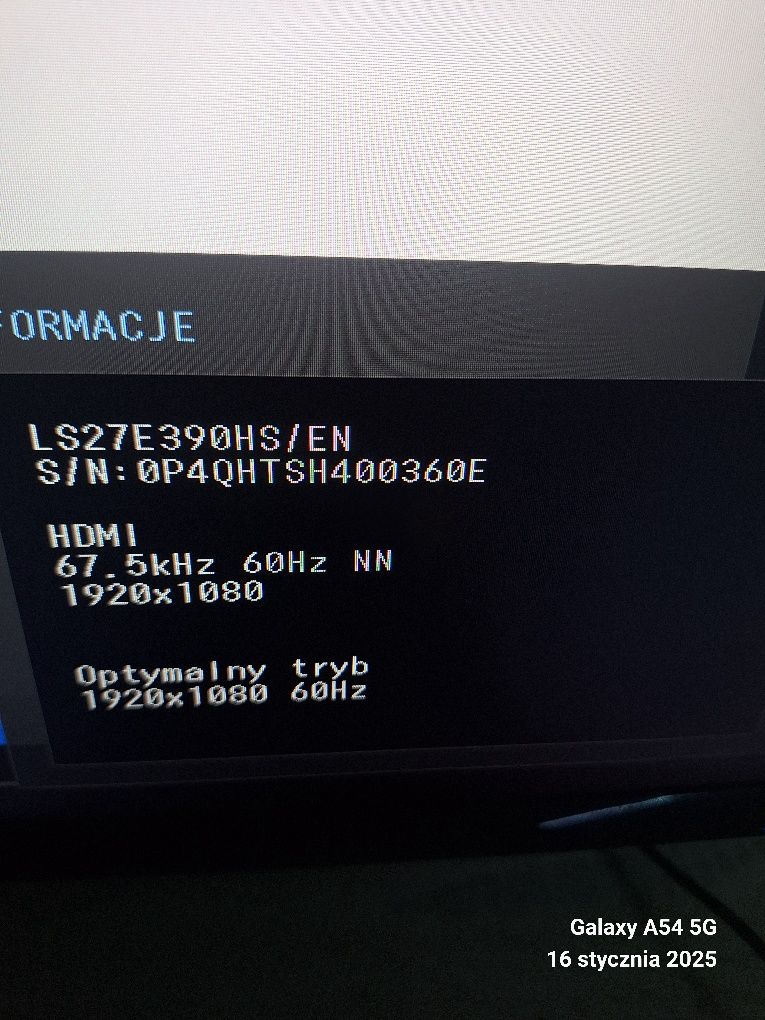 Monitor 27 cali 60hz