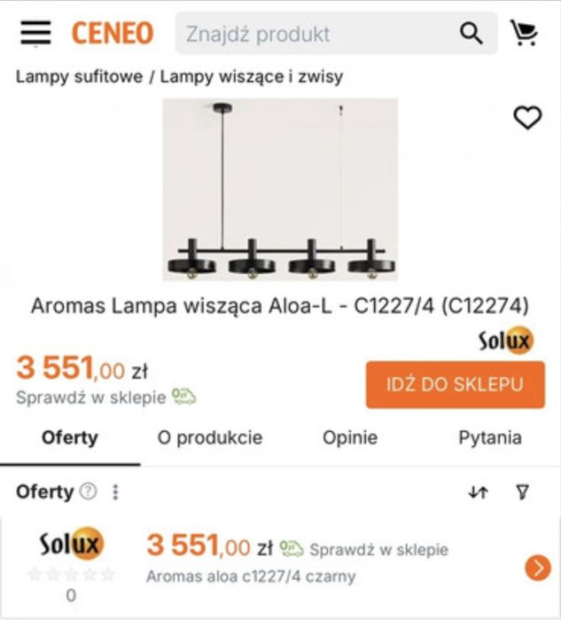Lampa wiszaca Aromas Aloa-L