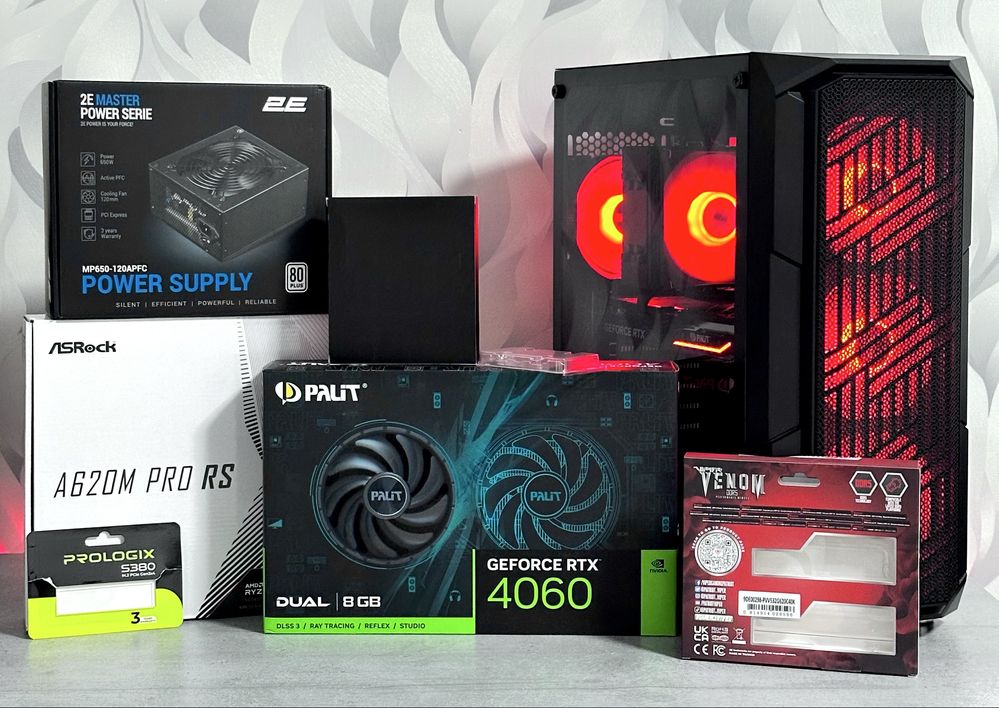 Новий! Гарантія! Ігровий ПК | R5 7500F | RTX 4060 | 32Gb DDR5 | AM5