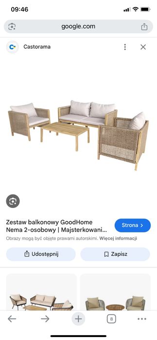 Meble balkonowe